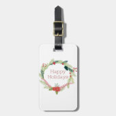 Weihnachtsfeiertage Gepäckanhänger (Vorderseite vertikal)
