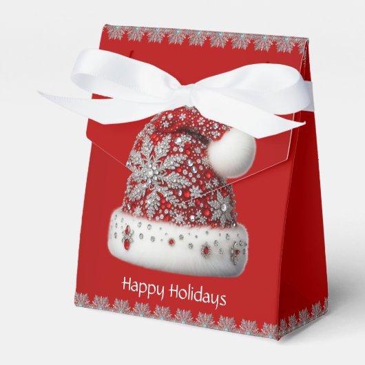 Weihnachtsfeiertage Geschenkboxen in Roter Weihnac Geschenkschachtel (Vorderseite)