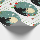 Weihnachtsfeiertage Geschenkpapier (Ecke)