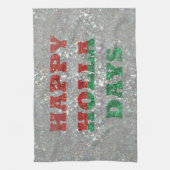 Weihnachtsfeiertage Geschirrtuch (Vertikal)