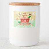 Weihnachtsfeiertage Gestelltes Lebensmittel Lebensmitteletikett (Vorderseite)