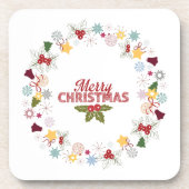 Weihnachtsfeiertage Getränkeuntersetzer (Vorderseite)