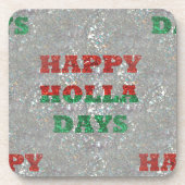 Weihnachtsfeiertage Getränkeuntersetzer (Vorderseite)