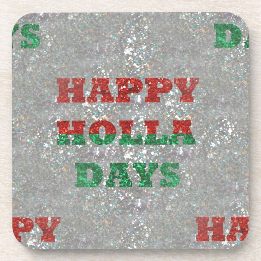 Weihnachtsfeiertage Getränkeuntersetzer (Vorderseite)