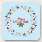 Weihnachtsfeiertage Getränkeuntersetzer (Vorderseite)
