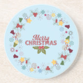 Weihnachtsfeiertage Getränkeuntersetzer (Vorne)