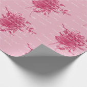Weihnachtsfeiertage Glocken rosa neutral Geschenkpapier (Ecke)