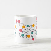 Weihnachtsfeiertage Glühbirnen Kaffeetasse (Mittel)