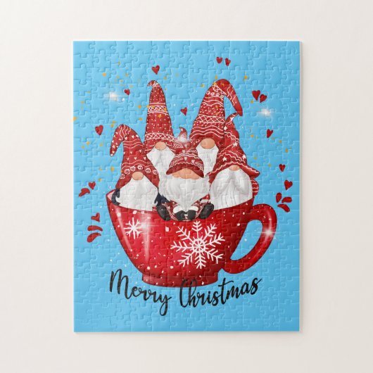 Weihnachtsfeiertage-Gnome Puzzle (Vertikal)