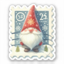 Weihnachtsfeiertage Gnomes Briefmarken