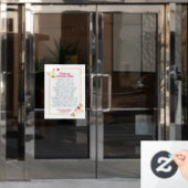 Weihnachtsfeiertage, goldrote Heilige Fensteraufkleber (Büro Tür)