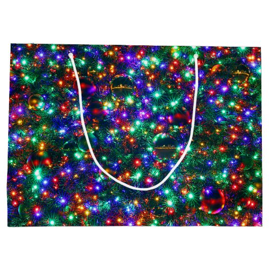 Weihnachtsfeiertage Große Geschenktüte (Rückseite)