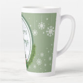 Weihnachtsfeiertage Grün und Weiß Milchtasse (Rechts)
