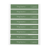 Weihnachtsfeiertage Grüne Rücksendeadresse (Bogen)