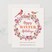 Weihnachtsfeiertage - Gruß (Vorne/Hinten)