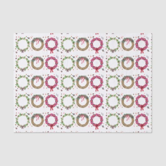 Weihnachtsfeiertage Gruß Seidenpapier (Vorderseite)