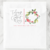 Weihnachtsfeiertage Grußsticker Rechteckiger Aufkleber (Tasche)