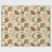 Weihnachtsfeiertage, Heilige und Verzierte Texte Geschenkpapier (Flach)