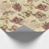 Weihnachtsfeiertage, Heilige und Verzierte Texte Geschenkpapier (Ecke)