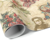 Weihnachtsfeiertage, Heilige und Verzierte Texte Geschenkpapier (Rolleneckpunkt)