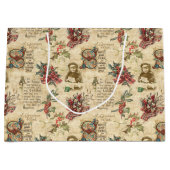 Weihnachtsfeiertage, Heilige und Verzierte Texte Große Geschenktüte (Vorderseite)