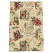 Weihnachtsfeiertage, Heilige und Verzierte Texte Mittlere Geschenktüte (Rückseite)