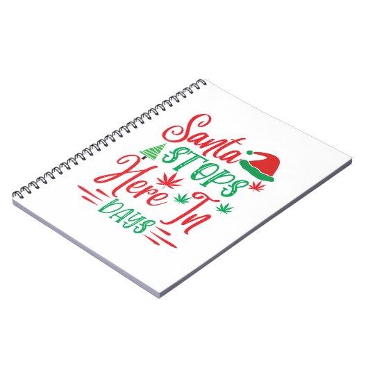 Weihnachtsfeiertage hier notizblock (Linke Seite)