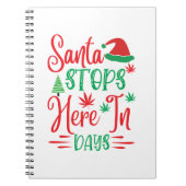 Weihnachtsfeiertage hier notizblock (Vorderseite)