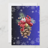 Weihnachtsfeiertage Hochzeit retten Datum Einladung (Rückseite)