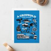 Weihnachtsfeiertage - Icons und Quotes Mitteilungskarte (Vorderseite/Rückseite Beispiel)