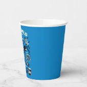 Weihnachtsfeiertage - Icons und Quotes Pappbecher (Links)