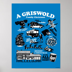 Weihnachtsfeiertage - Icons und Quotes Poster