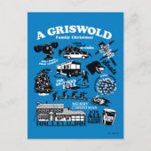 Weihnachtsfeiertage - Icons und Quotes Postkarte (Vorderseite)