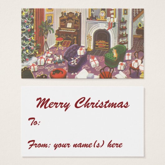 Weihnachtsfeiertage im Wohnzimmer (Vorne & Hinten)