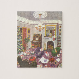 Weihnachtsfeiertage im Wohnzimmer Puzzle