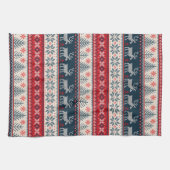 Weihnachtsfeiertage Imitate Strick Muster Nordic T Geschirrtuch (Horizontal)