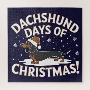 Weihnachtsfeiertage in der Dackel! Puzzle