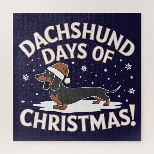 Weihnachtsfeiertage in der Dackel! Puzzle (Vertikal)