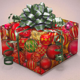 Weihnachtsfeiertage in rotem Gold Geschenkpapier