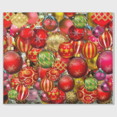 Weihnachtsfeiertage in rotem Gold Geschenkpapier (Flach)