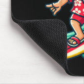 Weihnachtsfeiertage in Santa Tropical Mousepad (Ecke)
