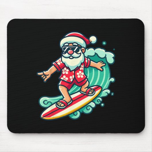 Weihnachtsfeiertage in Santa Tropical Mousepad (Vorne)