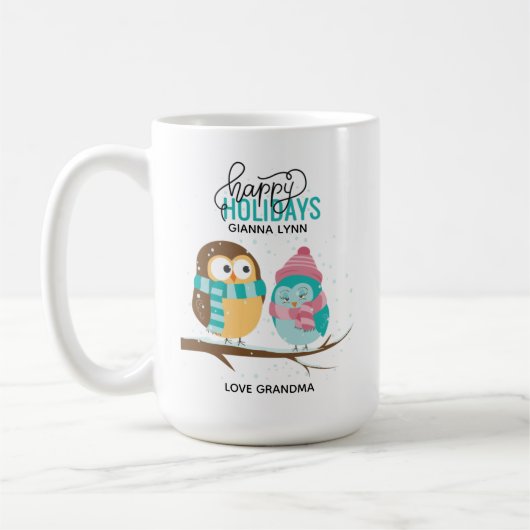 Weihnachtsfeiertage - individuell anpassbar kaffeetasse (Links)