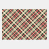 Weihnachtsfeiertage Individuelle Name Drei Varietä Geschenkpapier Set (Vorderseite 3)