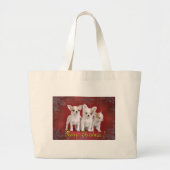 Weihnachtsfeiertage Jumbo Stoffbeutel (Vorne)