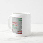 Weihnachtsfeiertage Kaffeetasse (Vorderseite Links)