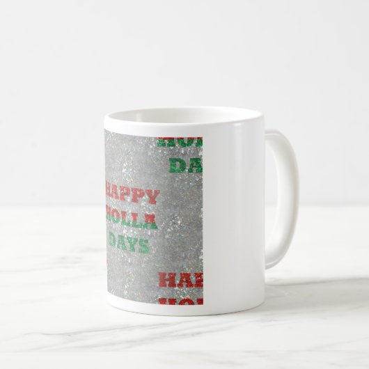 Weihnachtsfeiertage Kaffeetasse (VorderseiteRechts)