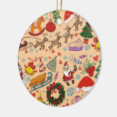 Weihnachtsfeiertage Keramik Ornament (Links)