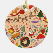 Weihnachtsfeiertage Keramik Ornament (Hinten)