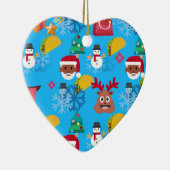 Weihnachtsfeiertage Keramikornament (Rechts)